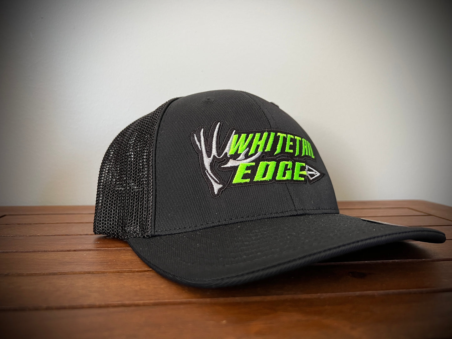 Fitted black on black logo