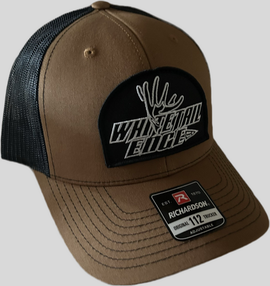 Caramel on Black w/black Edge patch Hat
