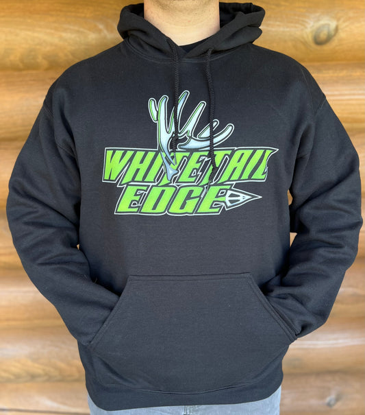 WHITETAIL EDGE LARGE LOGO HOODIE - BLACK