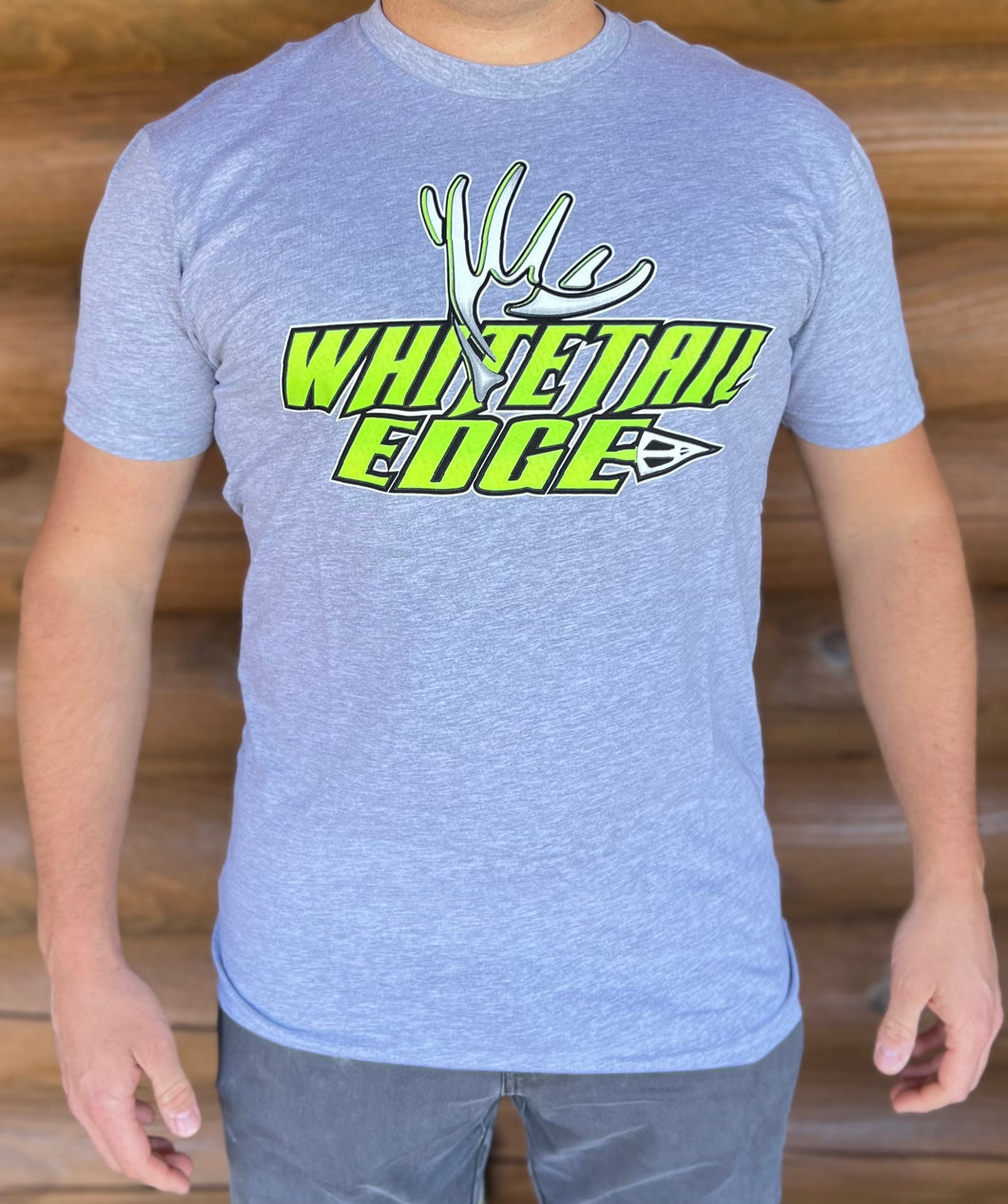 Whitetail Edge Logo Short Sleeve Tee - Light Grey