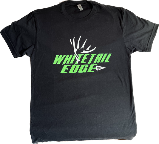 WHITETAIL EDGE LOGO SHORT SLEEVE TEE - BLACK