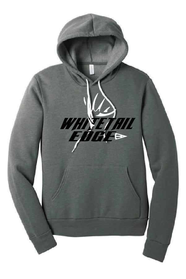 WHITETAIL EDGE LARGE LOGO HOODIE - LIGHT GREY
