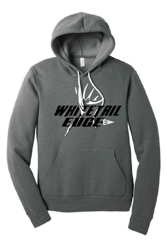 WHITETAIL EDGE LARGE LOGO HOODIE - LIGHT GREY